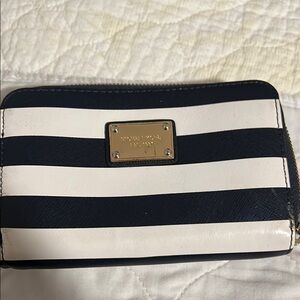 Michael Kors Black and White Striped Women's Bag